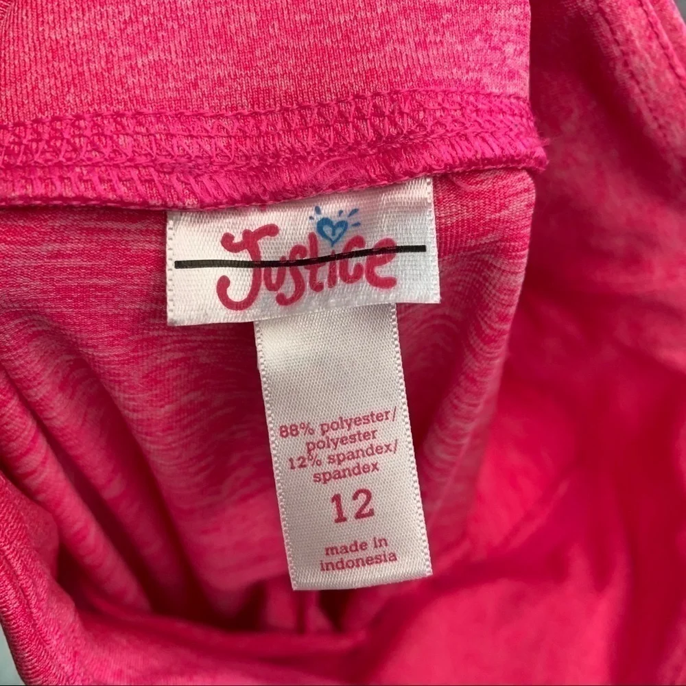 Justice Bright Pink Athletic Legging size 12